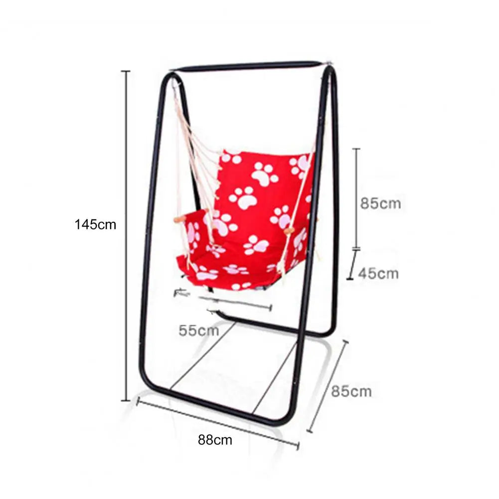 A-shaped Heavy Duty Hammock Chair Stand, Steel Frame for Indoor/Outdoor Swing Seat