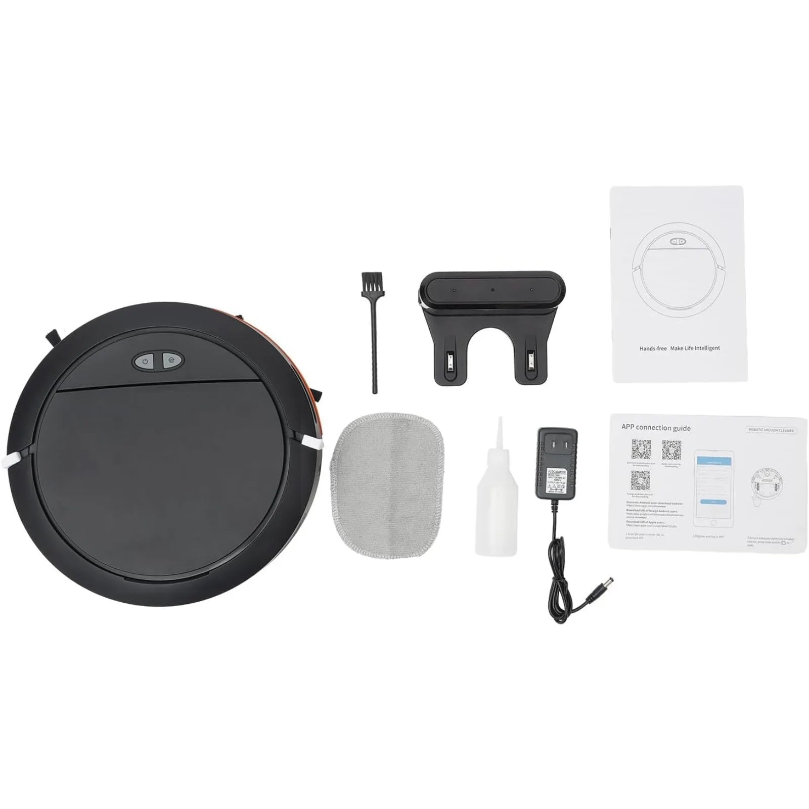 1500mAh 3-in-1 Robot Vacuum Cleaner (Sweep/Mop/Vacuum) - 2700Pa Suction, 120 Mins Run, Self-Charging, APP/Push Control