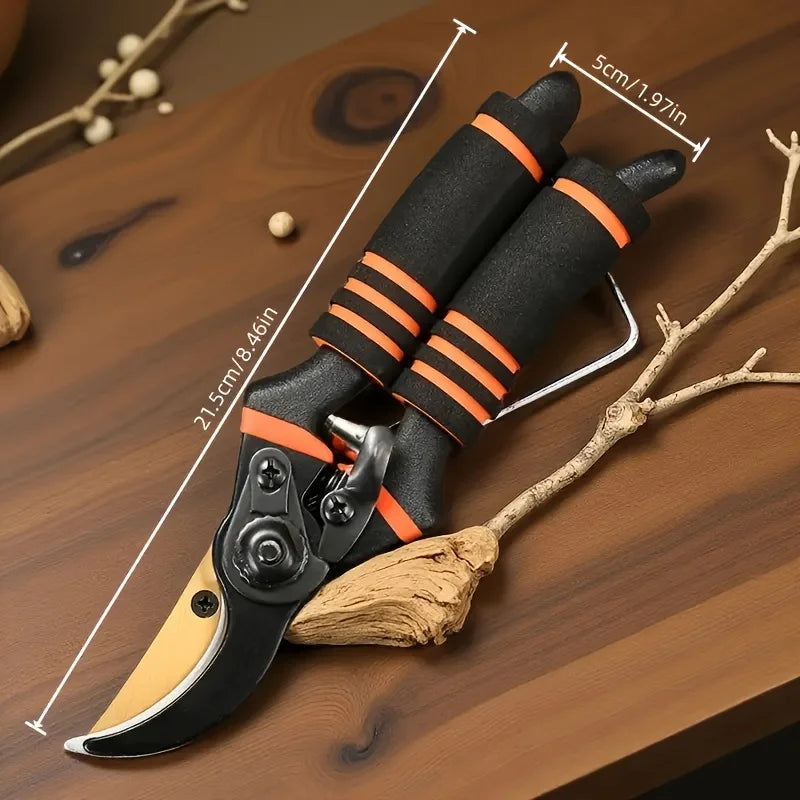 Professional Titanium Alloy Gardening Shears-Heavy-duty Steel Gardening Shears Suitable for Home Gardening and Landscape Design