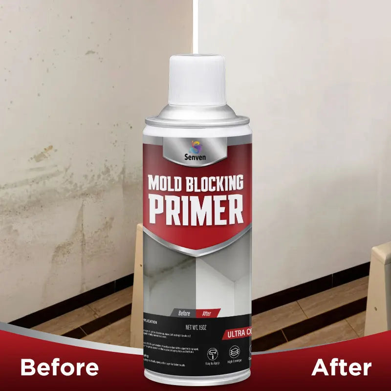 Senven Wall Defense 30-ounce Professional Spray Paint Set 4-Piece White for Immediate Stain Removal DIY Kit for Bathrooms Ceilings