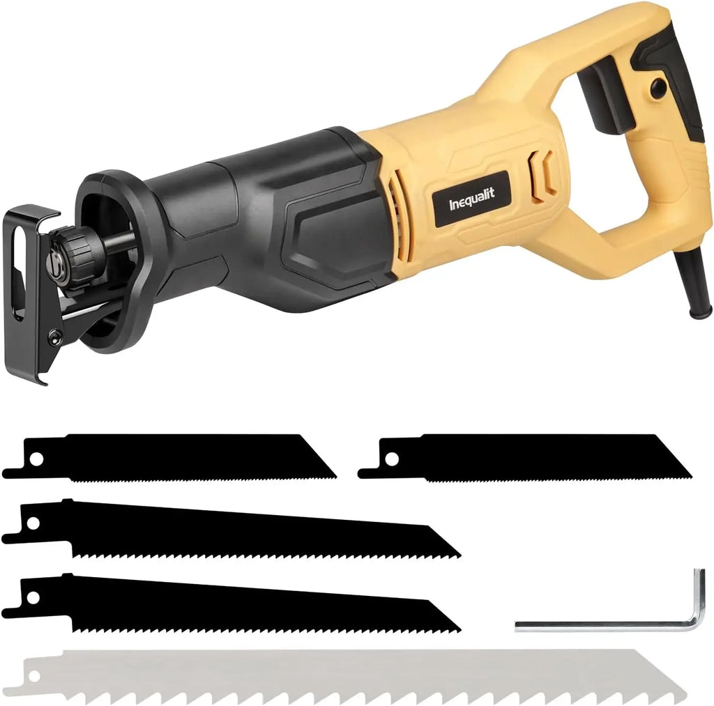 3000SPM Variable Speed Corded Reciprocating Saw, 4/5" Stroke Length for Wood, Metal & PVC Cutting