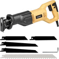 3000SPM Variable Speed Corded Reciprocating Saw, 4/5" Stroke Length for Wood, Metal & PVC Cutting