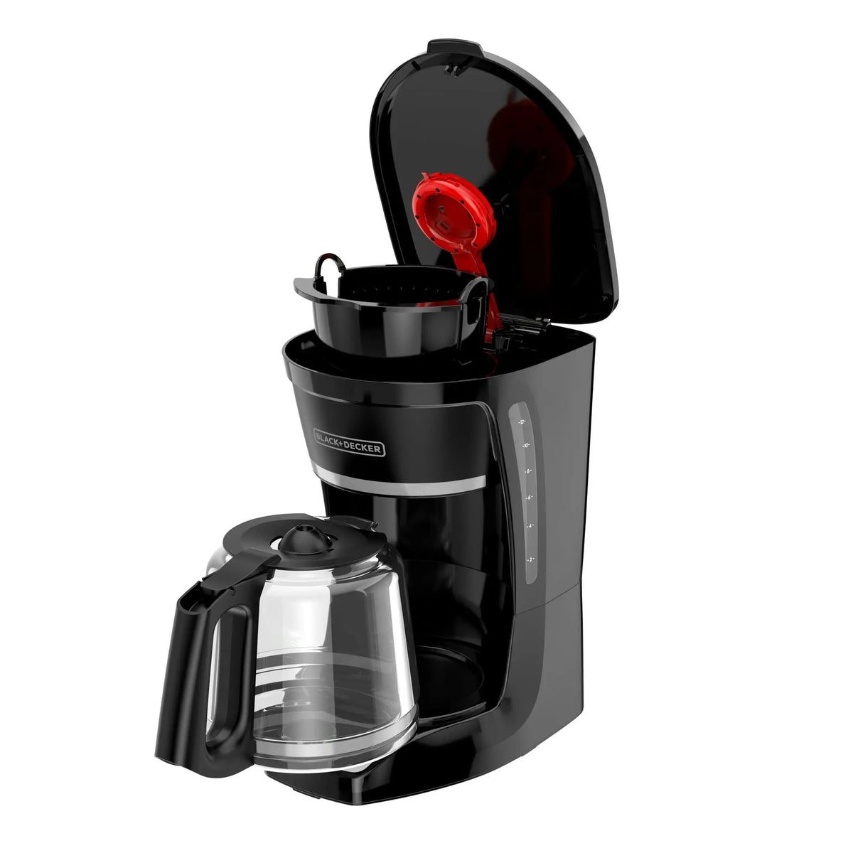 Black & Decker 12-Cup Drip Coffee Maker with Custom Brew Strength, Black