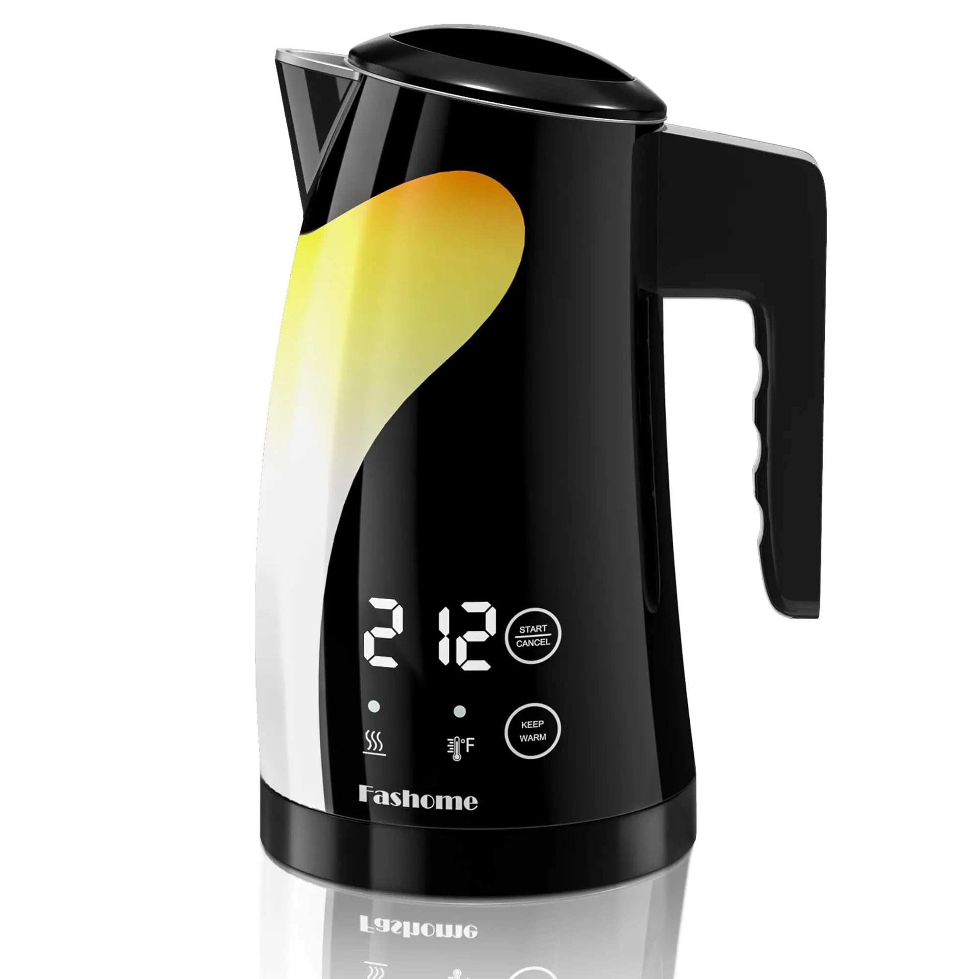 1200W Temperature Control Electric Kettle, 1.25L Stainless Steel Electric Teapot, 2 Hour Keep Warm, Automatic Shut Off, Boil-Dry Protection, Digital LED Display, Fast Boiling Tea Kettle & Hot Water Boiler