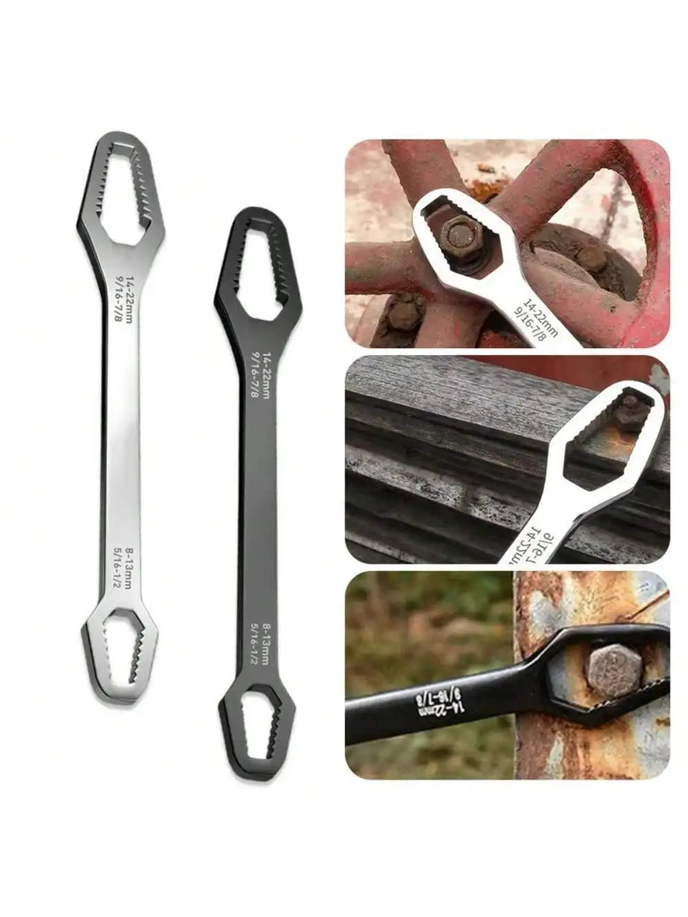 Heavy Duty Monkey Wrench, Forged Chrome Vanadium Steel, Adjustable Jaw, Essential Tool for Toolbox & Emergency Kit