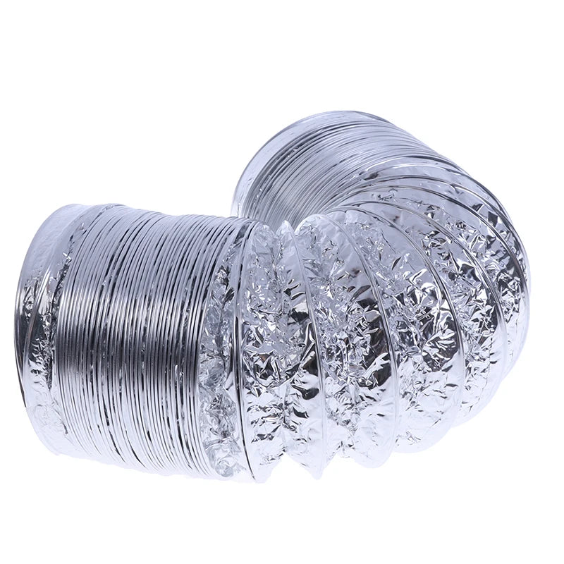 4" Dryer Exhaust Hose, PVC/Aluminum, Flexible Exhaust Duct