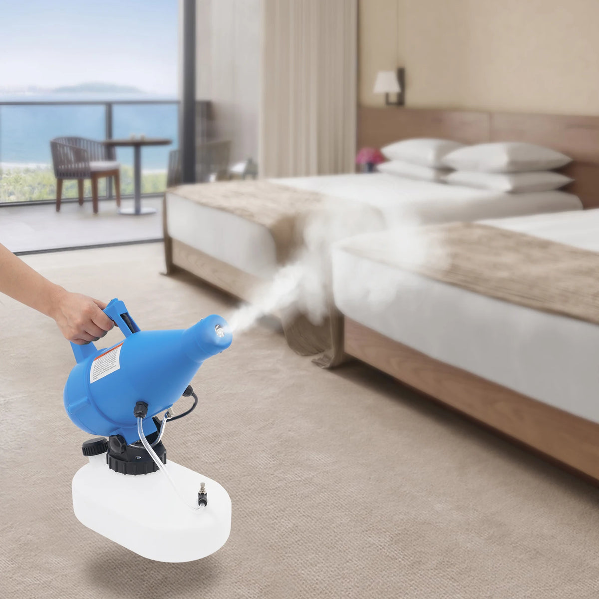 Blue Single‑Nozzle 4.5L Handheld Electric Sprayer, Portable Electric Sprayer with 8‑10m Spray Range