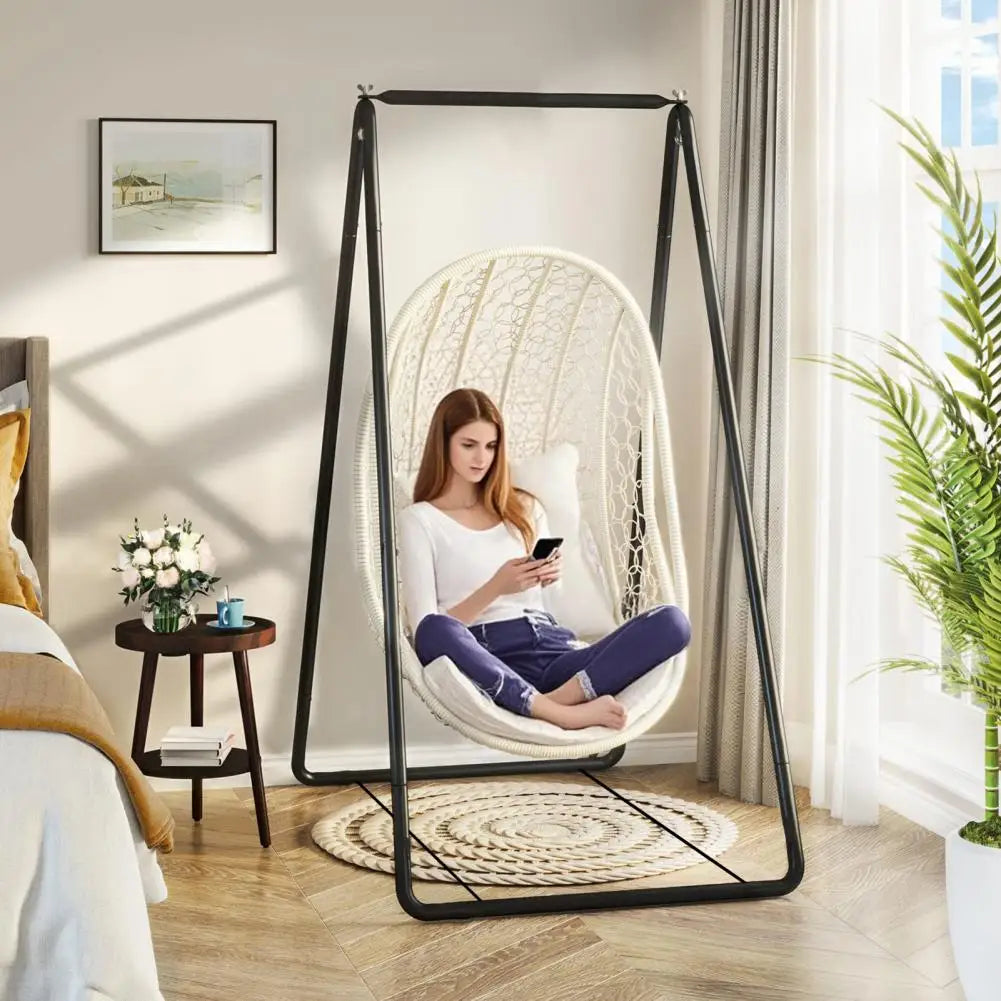 Outdoor Hammock Swing Rocking Chair Cradle Stand A-shaped Strong Load Bearing Indoor Balcony Swing Chair Frame