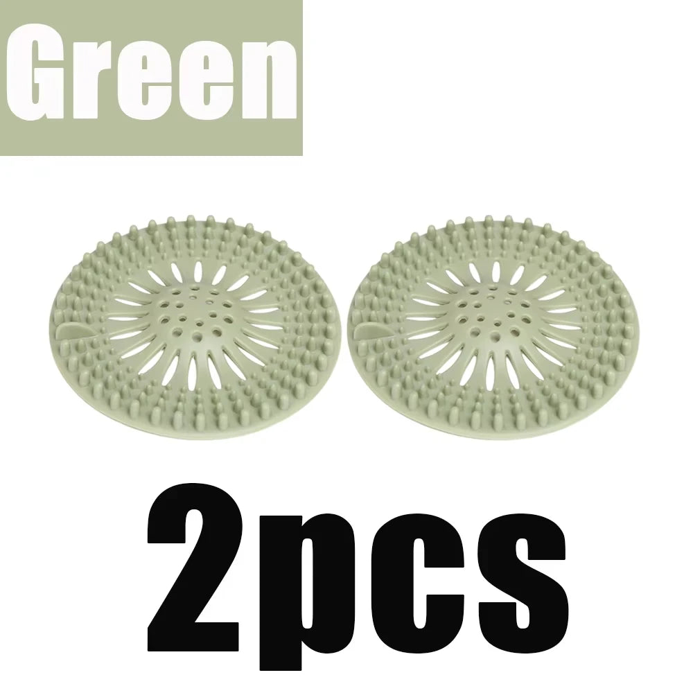 Sink/Tub Hair Trap, Strainer, Deodorizer, Silicone, 1-3 Pieces