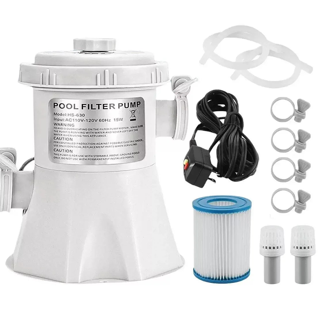 300 530 800 gal Swimming Pool Circulating Water Filter Pump Above Ground Electric Pool Filter Pump Cleaner Swimming Pool Device
