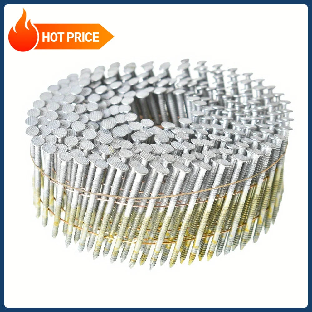 15 Degree Full Round Head Siding Nails, 2" x .092", 3600 Pieces
