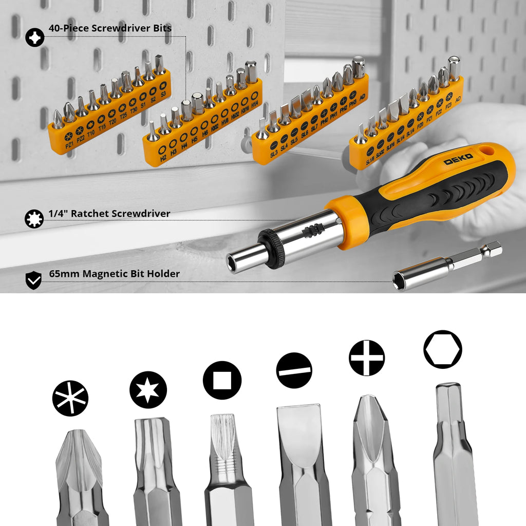 228 Piece Tool Set, For Home, Auto, DIY, Storage Case