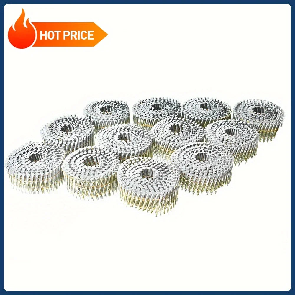 15 Degree Full Round Head Siding Nails, 2" x .092", 3600 Pieces