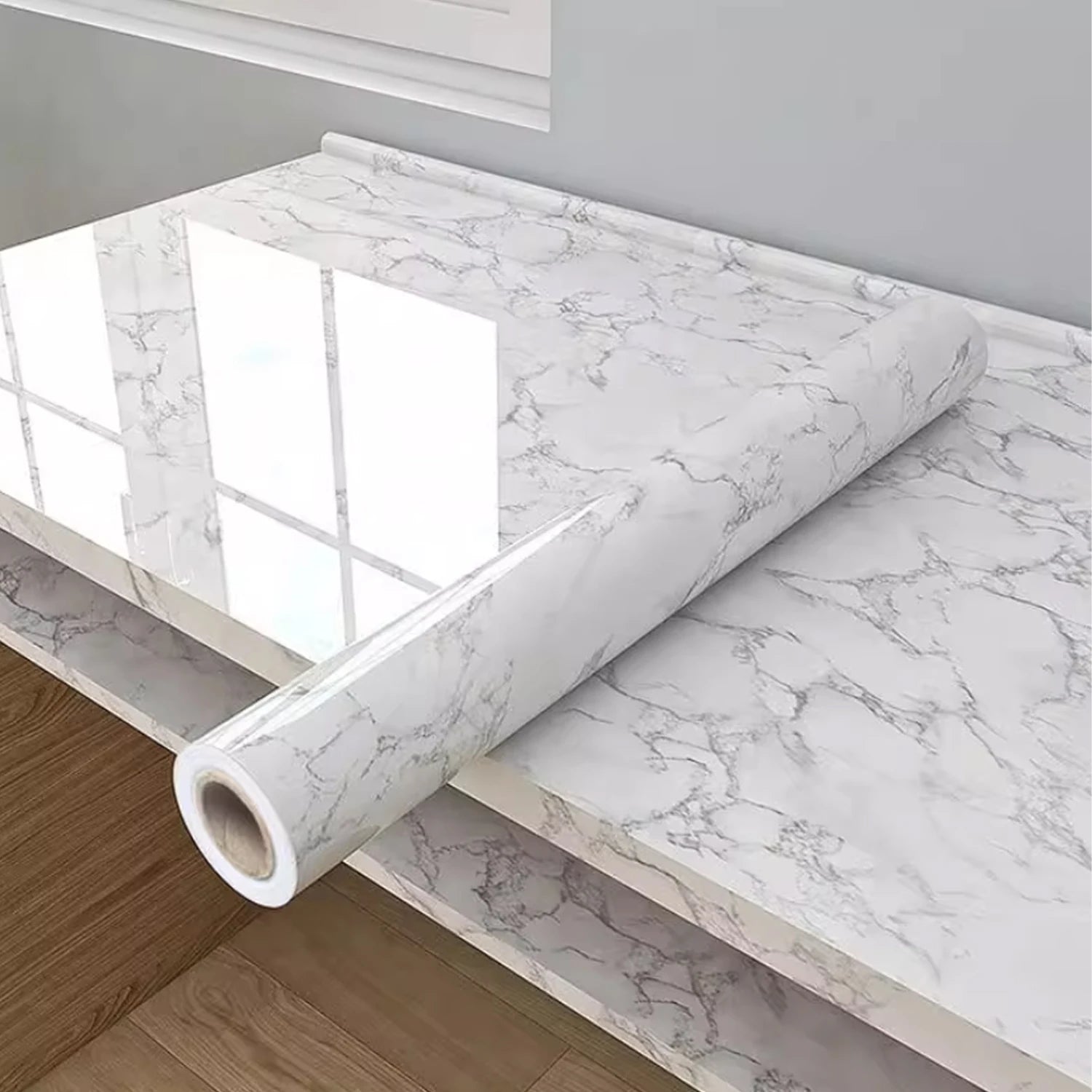 55cm Marble Vinyl. Self Adhesive Wallpaper. Waterproof, PVC