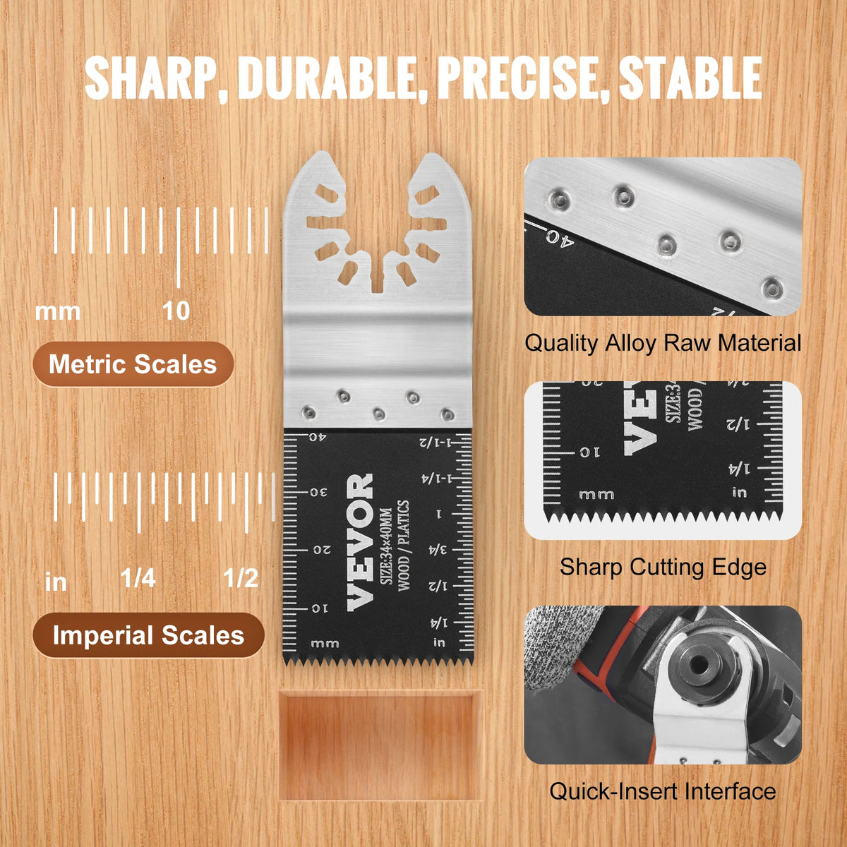 SucceBuy 30PCS Multi Tool Blades, Universal Release Oscillating Multi-Function Renovator Saw Blades for Craftsman