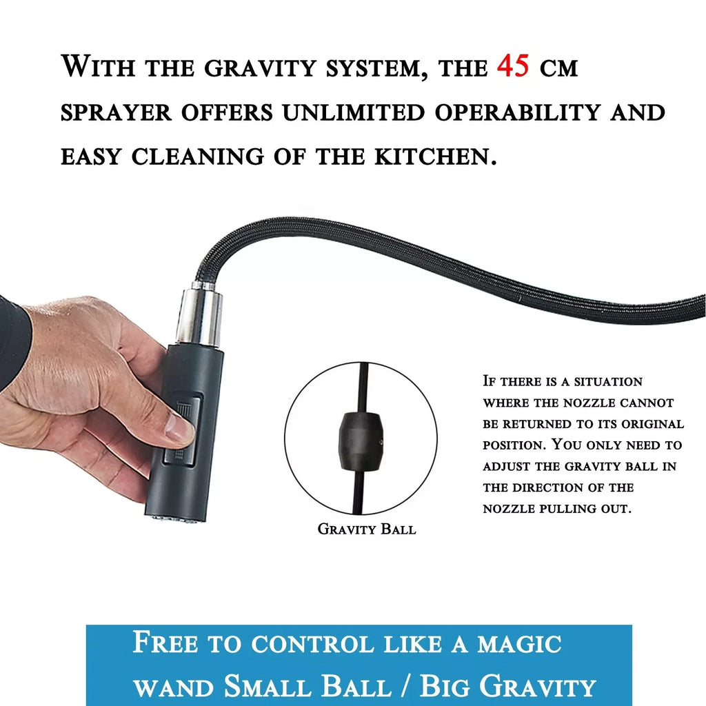 Kitchen Sink Faucet With Touch Sensor, Pull Down Sprayer, Single Handle