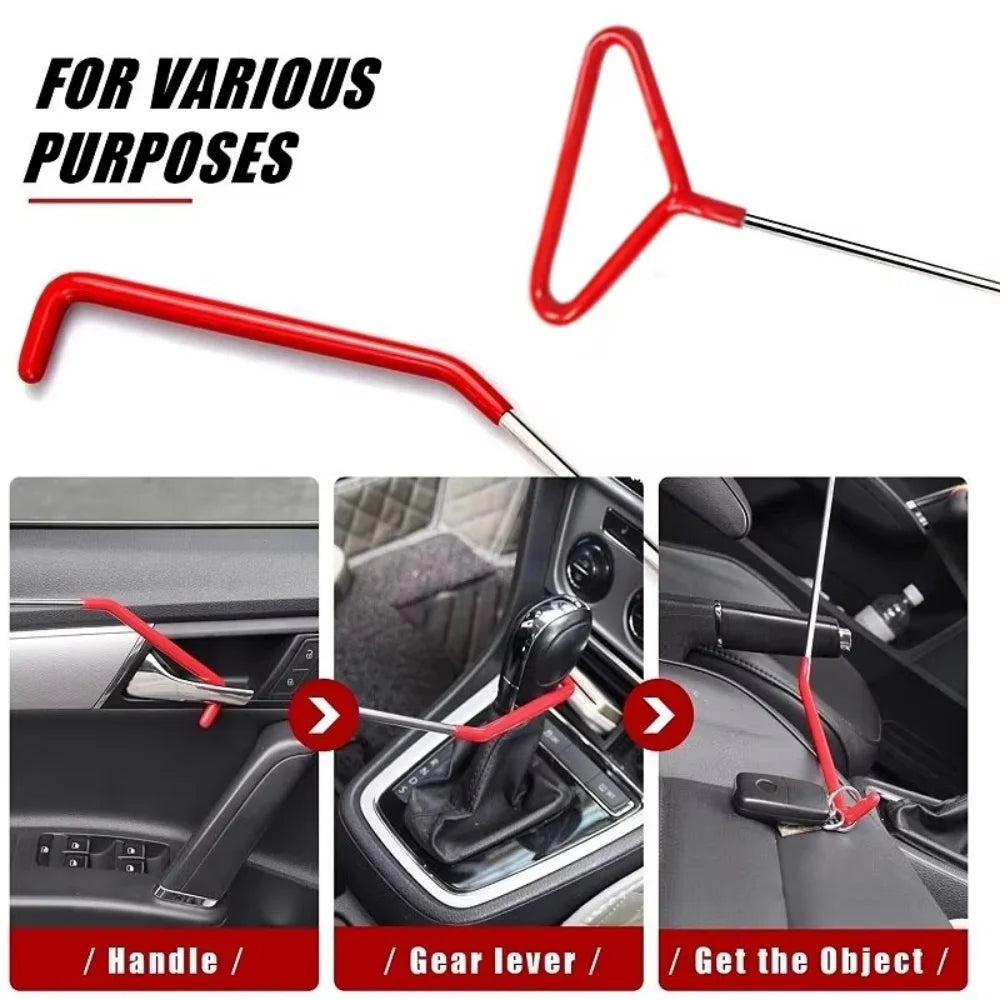 Besper 43/25/17Pcs Car Air Wedge Pump Locksmith Tool Kit Thickened Door Opening Air Bag with Long Reach Grabber Auto Emergency Unlock Repair Tool