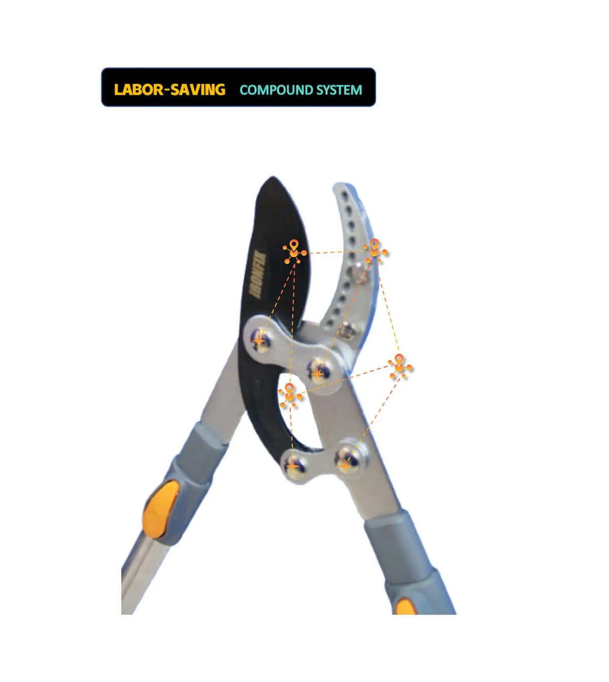 IRONFIX Telescopic Pruning Shears Pruning Shears Gardening Fruit Tree Shears Pruning Shears Garden Strong Pruning Shears Strong Pruning Shears