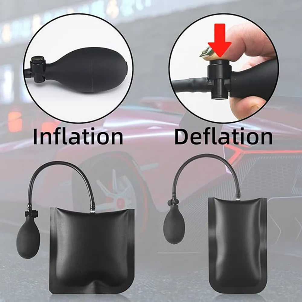 Besper 43/25/17Pcs Car Air Wedge Pump Locksmith Tool Kit Thickened Door Opening Air Bag with Long Reach Grabber Auto Emergency Unlock Repair Tool