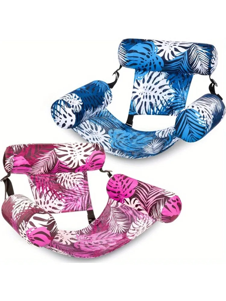 JOYFY 2 Packs Inflatable Pool Floats  Floating Lounge Chairs for Adult Floating Chair Summer Water Party