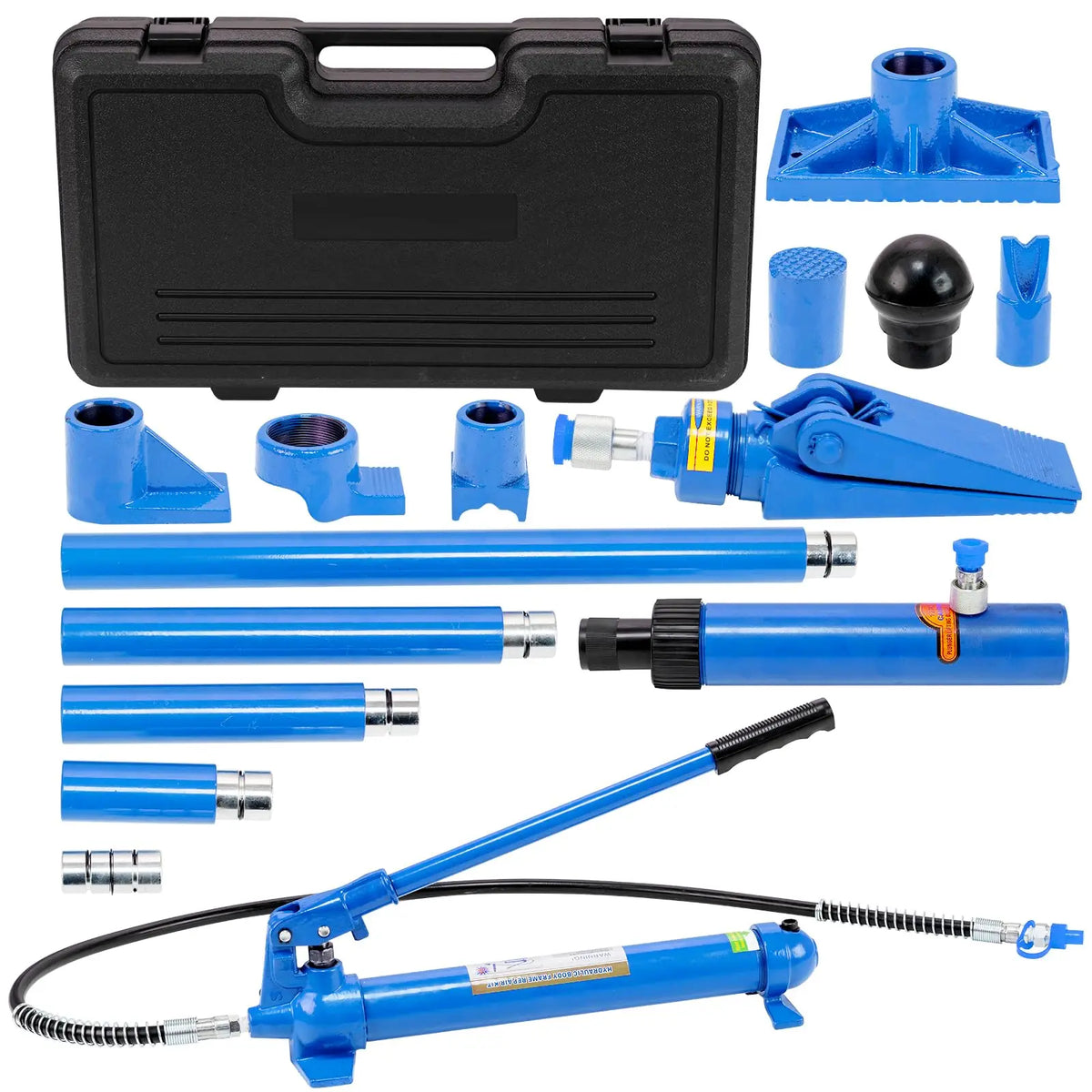 HobbyLane 12 Ton Hydraulic Porta Power Kit 26455 lbs Heavy Duty Frame Repair Jack Set With 4.6ft Hose For Auto Body Car Truck Bending Lift