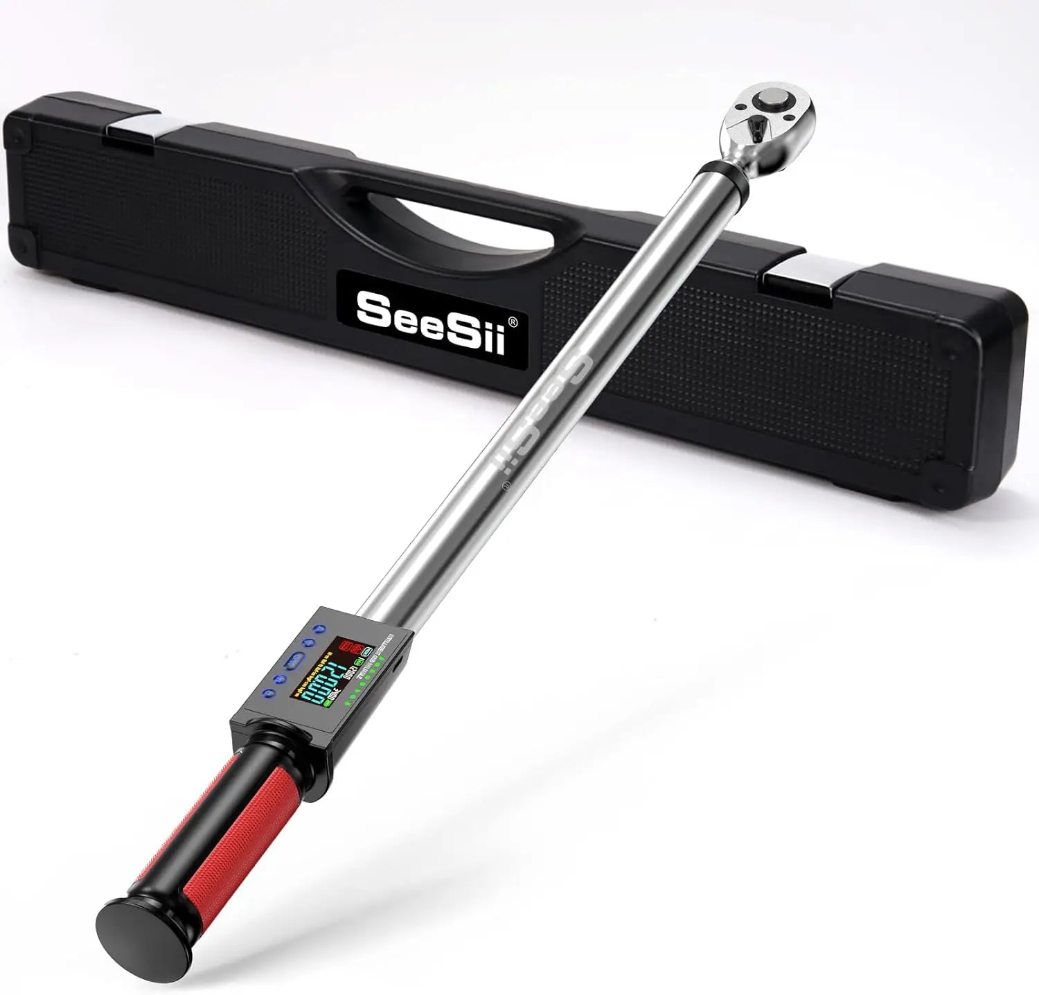 Digital Torque Wrench, !/2 Inch Drive, 3 Adjustable Modes, 340 N.m, 2% Torque Accuracy