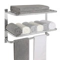 Rack for Bathroom, 23 Inch Tower Holder with Tower Bars, SUS 304 Stainless Steel Lavatory Bath Towel Shelf Towel Hanger Wall Mou