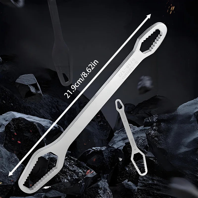 Heavy Duty Monkey Wrench, Forged Chrome Vanadium Steel, Adjustable Jaw, Essential Tool for Toolbox & Emergency Kit