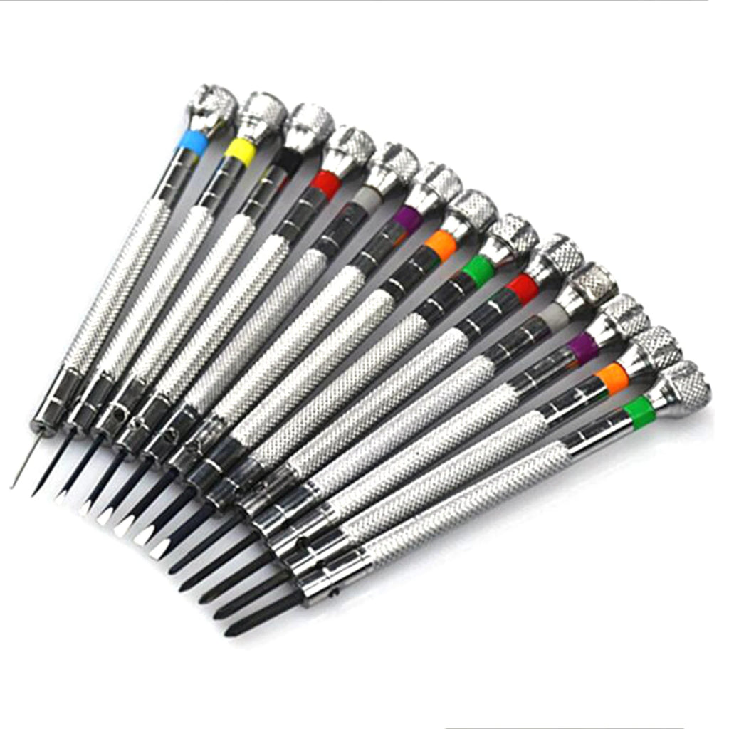 Flat/Phillips Screwdriver Set, 13 Pieces, Watchmakers Watch Repair