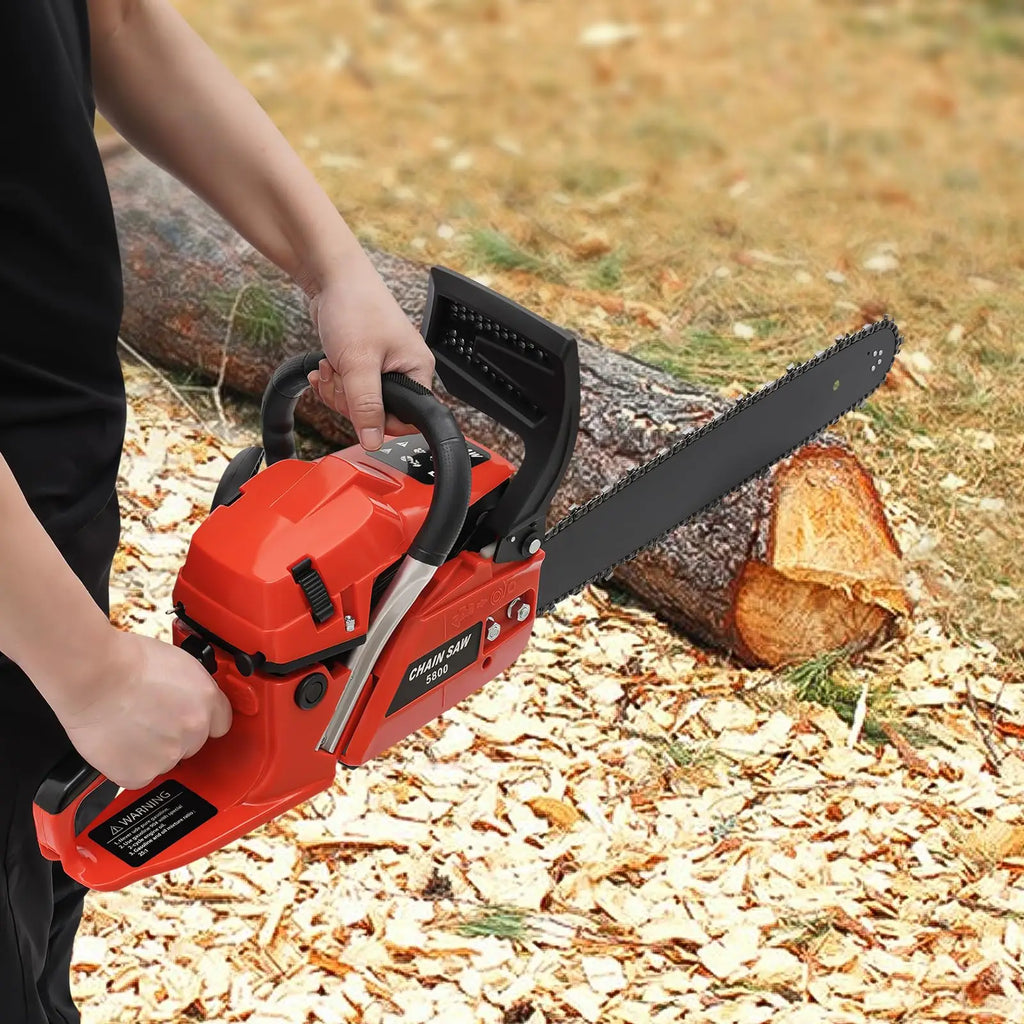 20-Inch Gas Chainsaw, 2-Stroke, 3.49Hp, 58cc