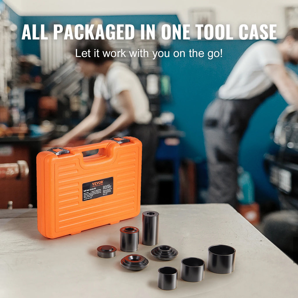 SucceBuy Ball Joint Press Kit 10/23/25pcs Tool Kit C-press Ball joint Tool Kit Ball Joint Repair Kit for Automotive Repairing