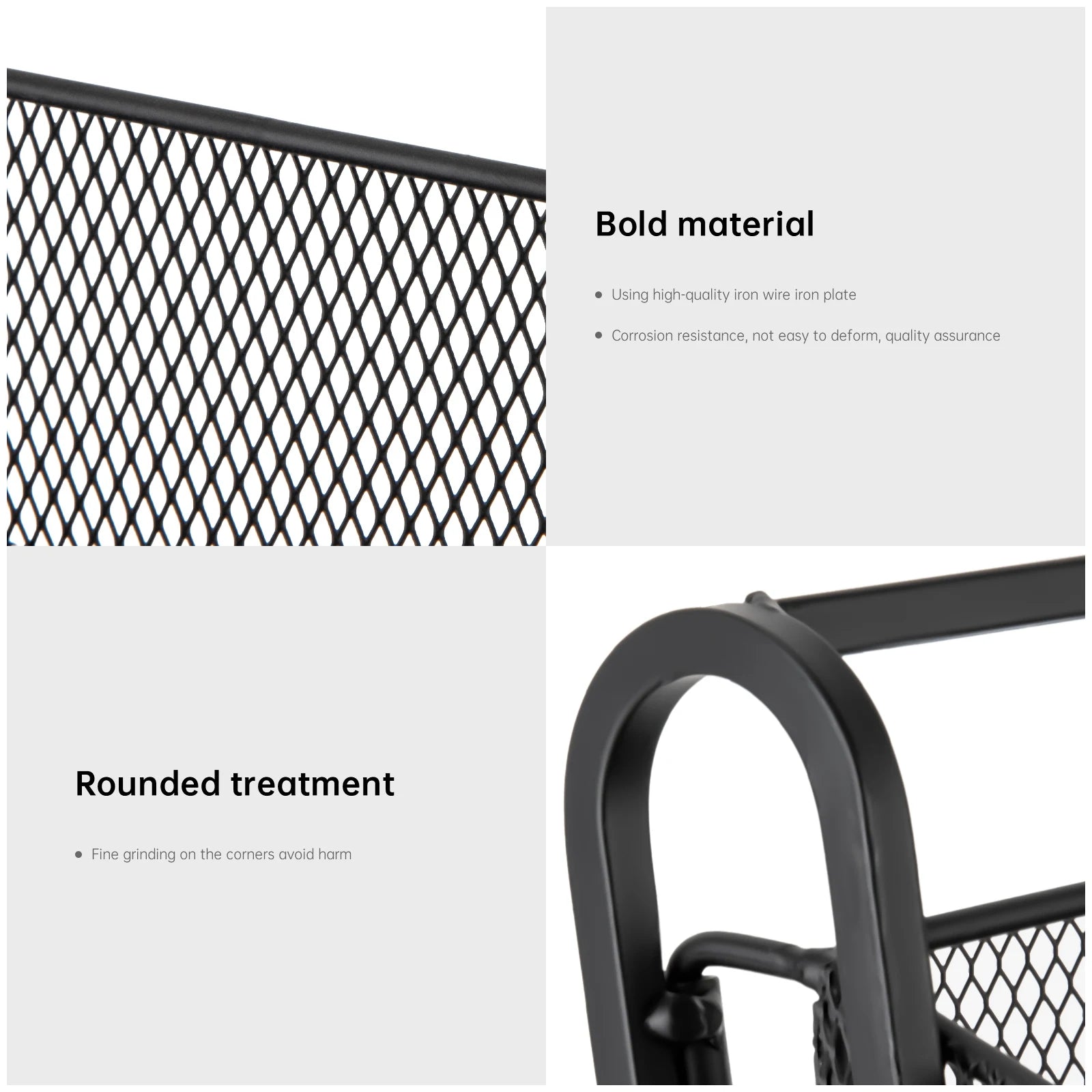 Multifunctional Storage Basket, 4 Tiers Retail Display Rack, Counter Groceries Display Shelf for Stores Office.