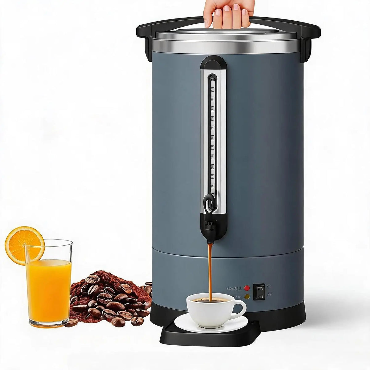 Outlane 12L, 14L or 18L Coffee Urn Commercial Coffee Maker, Hot Water Urn - Large Coffee Maker With Double-Wall Stainless Steel, Quick Brew, Stays Hot for Tea & Beverage at Events & Catering