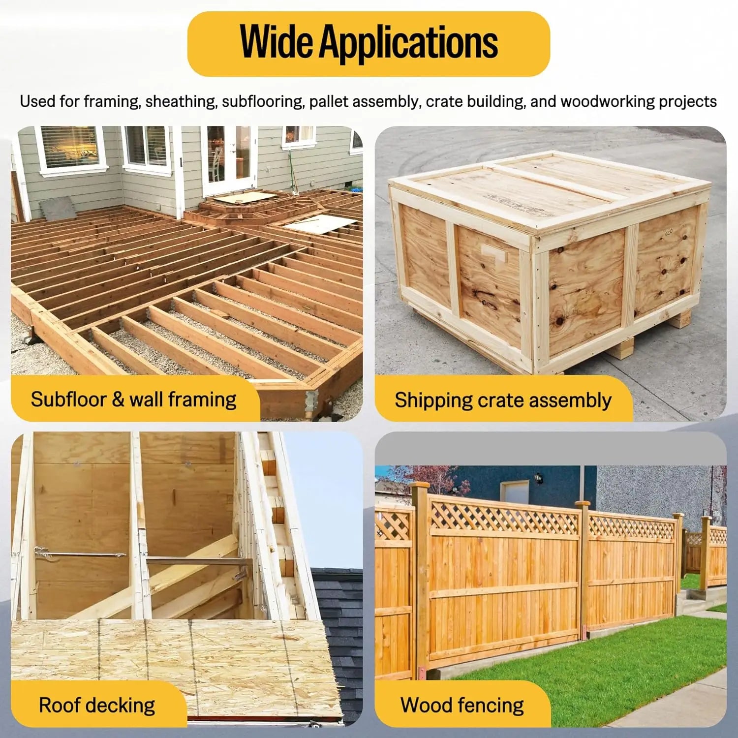 3-Inch Galvanized Framing Nails, Ring Shank, Plastic Collated, 21-Degree Angle for Structural Use, 1,000 Pieces