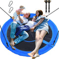 60" Large Saucer Tree Swing for Kids Adults 900D Oxford Waterproof with Hanging Straps