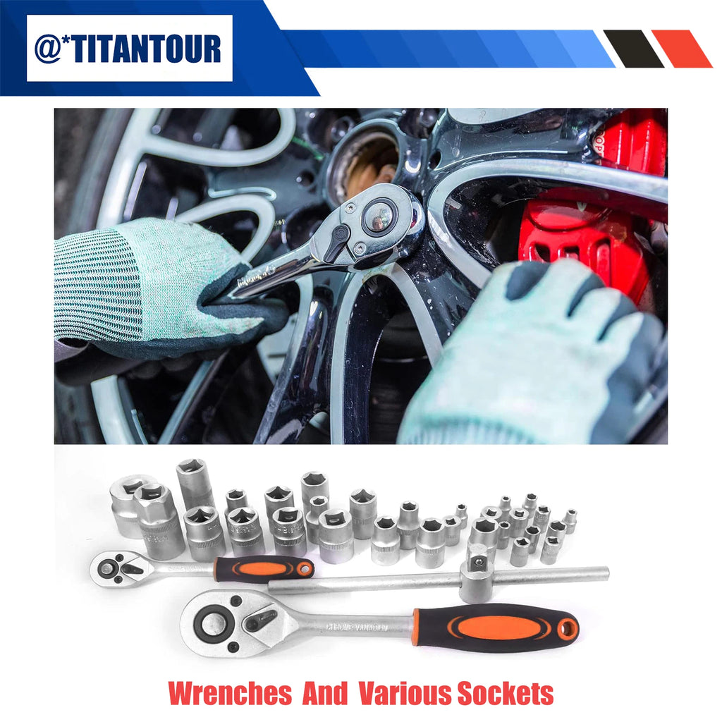 TitanTour Model Number: WBTOOL999PCS  999-Piece Professional Industrial Repair Tool Set, Automotive Electrician Mechanical Household Multifunctional, Including Wrench