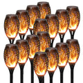Solar Lights Outdoor LED 4/6/8/12Pcs Solar Torch Lights with Flickering Flame Waterproof Garden Decoration Lawn Path Yard Patio