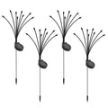 8-Head Solar Firefly Lights, LED, Solar, Outdoor, Garden, Waterproof, High Flexibility, 2/4/6 Packs