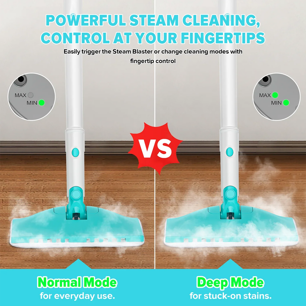 INSE Steam Mop 1200W Powerful Scrubbing Steam Vac Mop High Temperature Detachable Hard Floor Steam Cleaner for Carpet Kitchen F1