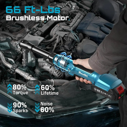 3/8" Cordless Electric Wrench, 80Nm