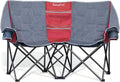 Folding Double Camping Chair, Heavy Duty Loveseat for 2, Portable Outdoor Lawn Chair with Cup Holders, 300 lbs Capacity