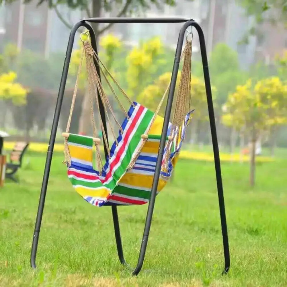 A-shaped Heavy Duty Hammock Chair Stand, Steel Frame for Indoor/Outdoor Swing Seat