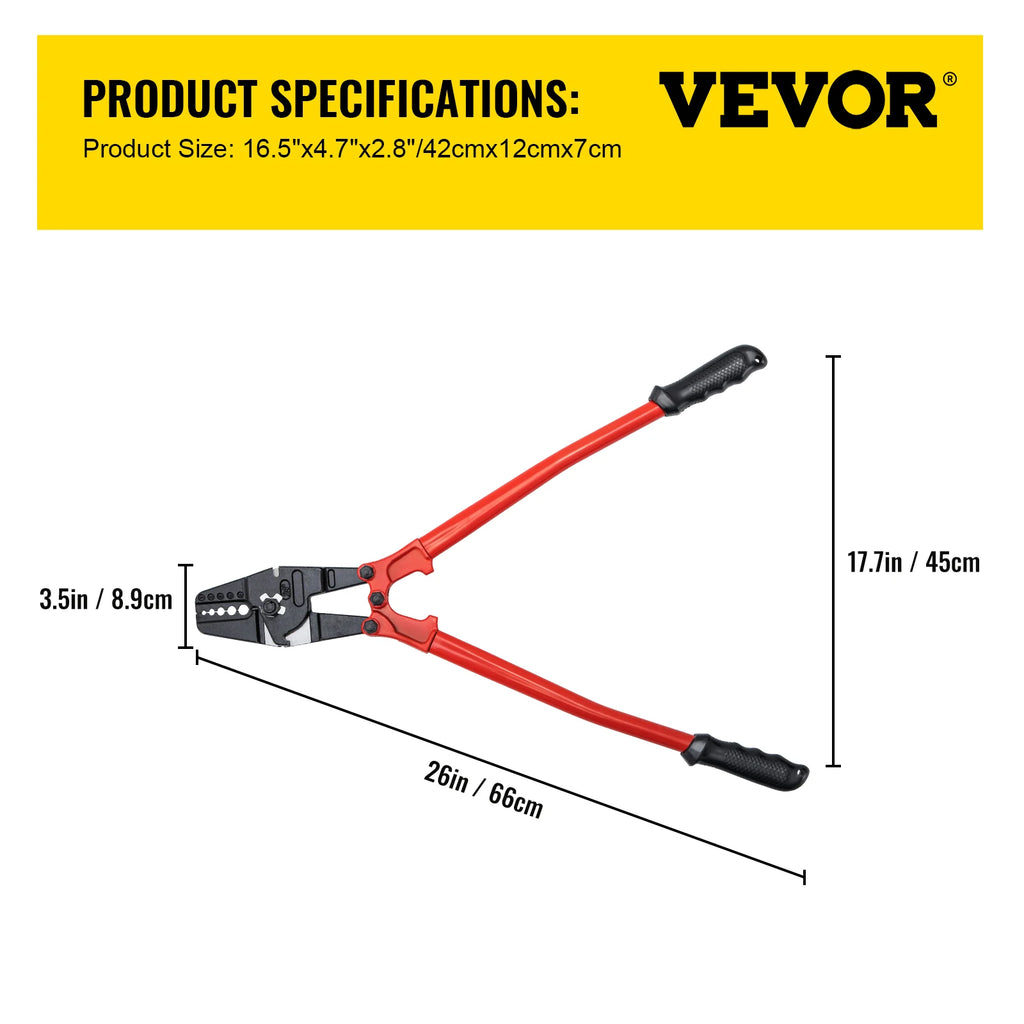 24/30 Inch Crimper, Insulated Handle