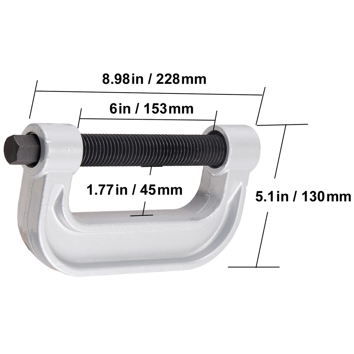 SucceBuy Ball Joint Press Kit 10/23/25pcs Tool Kit C-press Ball joint Tool Kit Ball Joint Repair Kit for Automotive Repairing