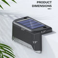 4/12 Pack Deck Lights Solar Powered, Solar Step Lights Outdoor Waterproof LED, Black or White Housing, Cool White, Warm White, RGB