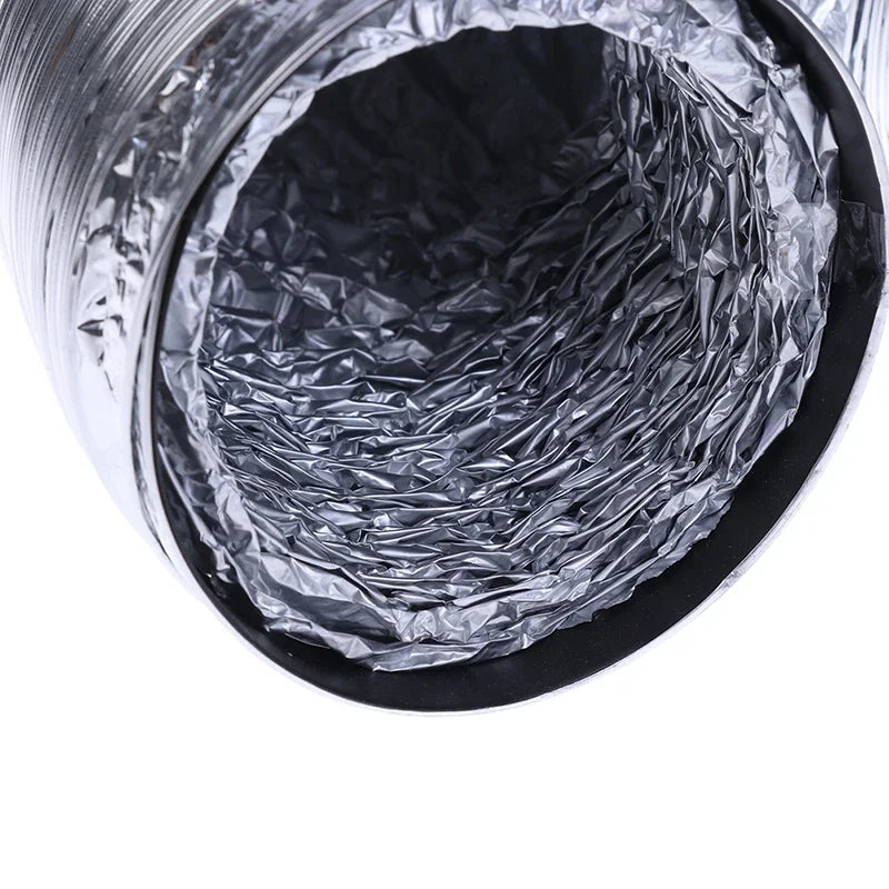 4" Dryer Exhaust Hose, PVC/Aluminum, Flexible Exhaust Duct