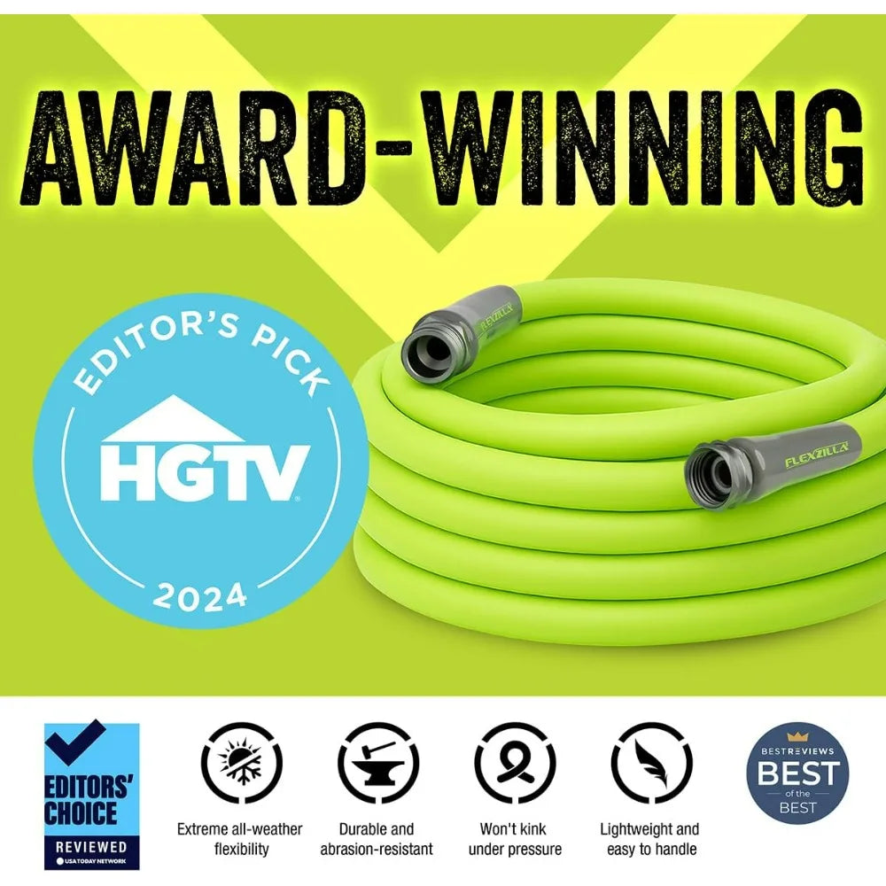 Garden Hose, 5/8 in. x 75 ft., Lightweight, Durable, Flexible, Leak-Free Connections