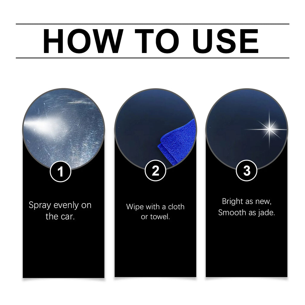 3 In 1 High Protection Fast Car Paint Spray, Diy Paint Change Color Cleaning Coating Spray
