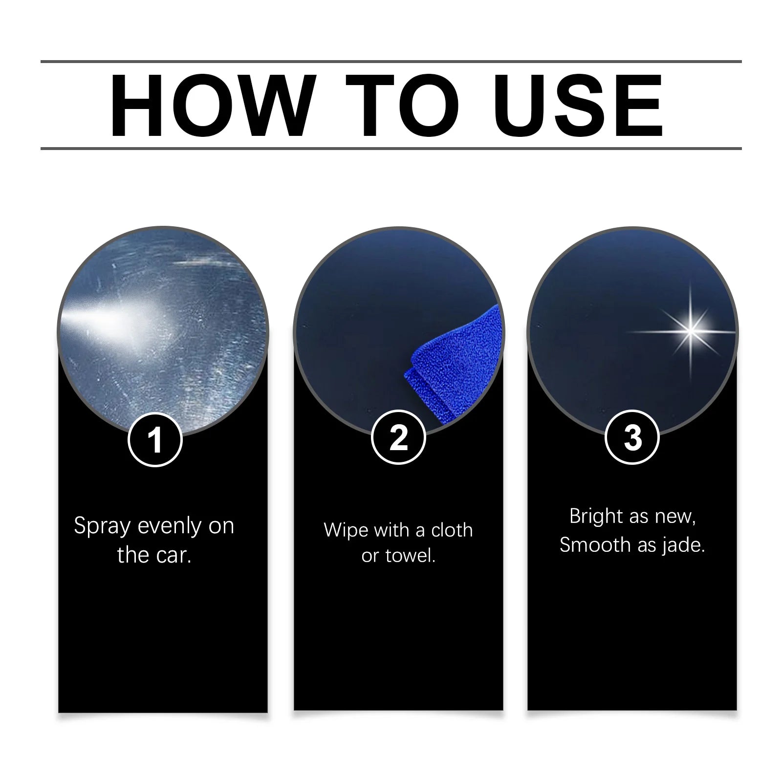 3 In 1 High Protection Fast Car Paint Spray, Diy Paint Change Color Cleaning Coating Spray