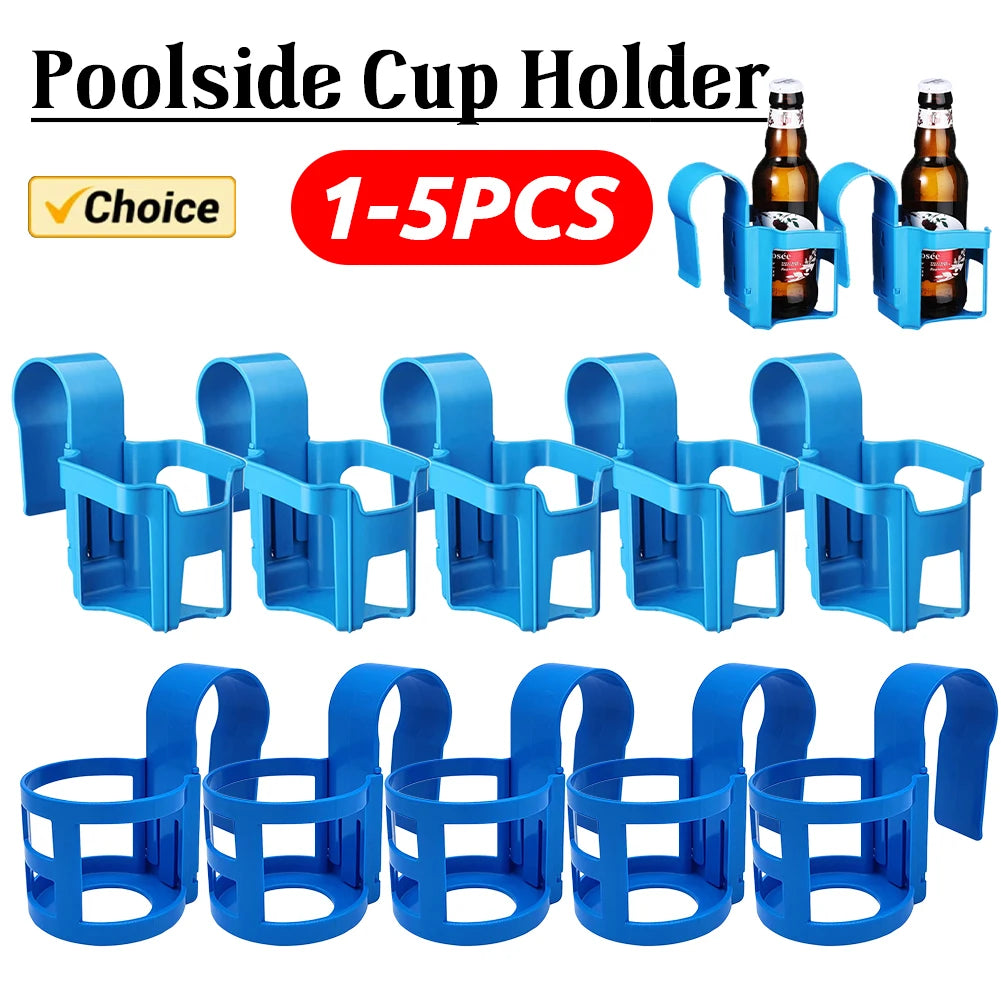 Swimming Pool Multifunctional Beverage Holders, Drink Cup Hanging Holder for Swimming Pool